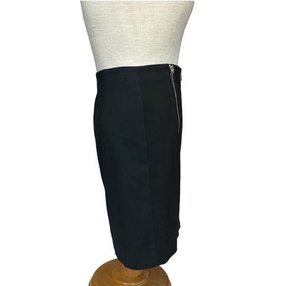 French Connection Full Zipper Front Mini Pencil Skirt in Black Size 0 - Picture 8 of 13